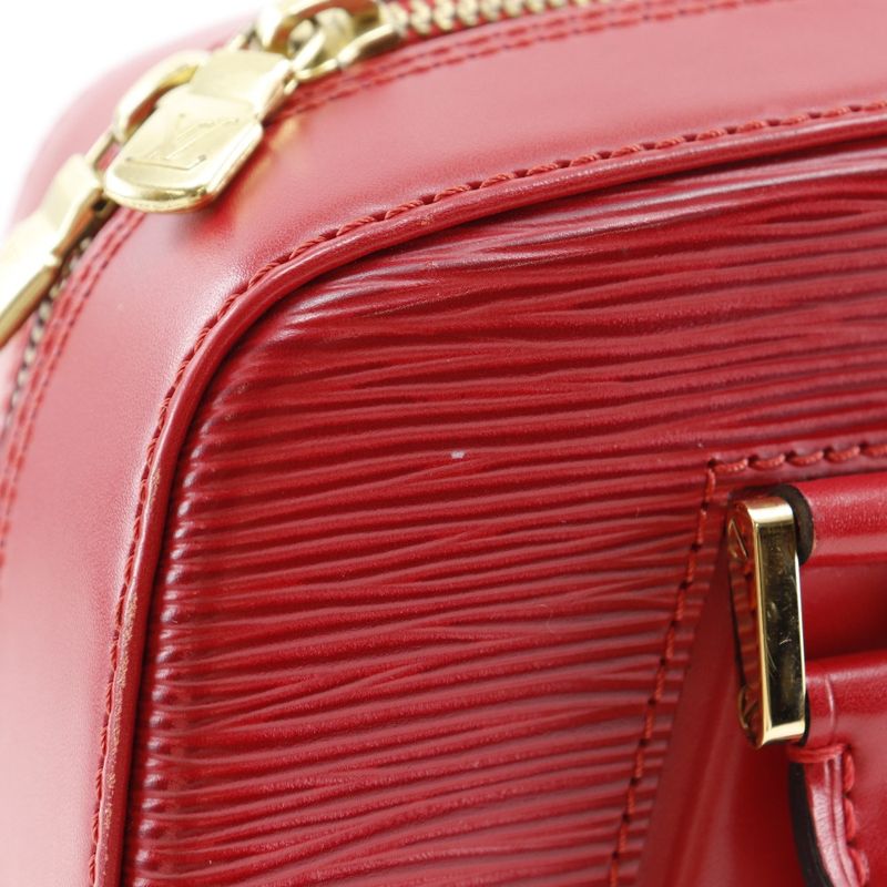 Louis Vuitton Sablon Epi Leather Red Th0918 Handbag — view 8
