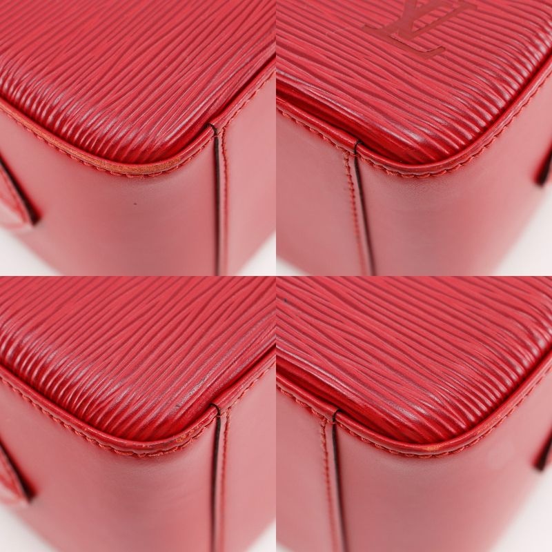 Louis Vuitton Sablon Epi Leather Red Th0918 Handbag — view 4