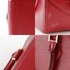 Louis Vuitton Sablon Epi Leather Red Th0918 Handbag — view 9