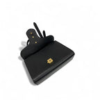 Gucci Bag Shoulder Black Gold GG Marmont Mini Top Handle 2-Way Handbag