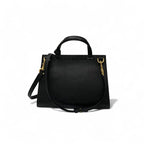 Gucci Bag Shoulder Black Gold GG Marmont Mini Top Handle 2-Way Handbag