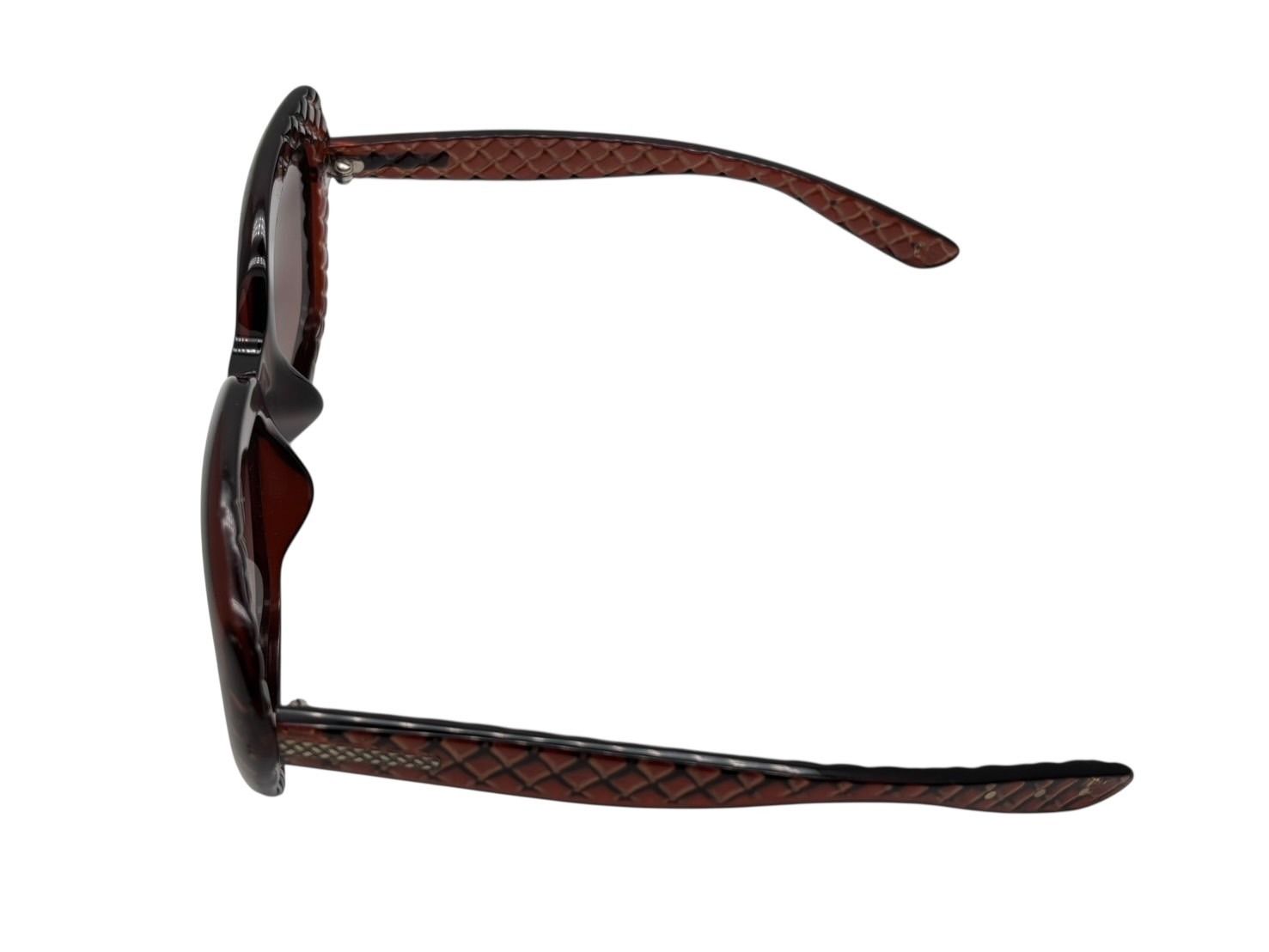 Bottega Veneta Sunglasses Eyewear B S Intrecciato Brown — view 4