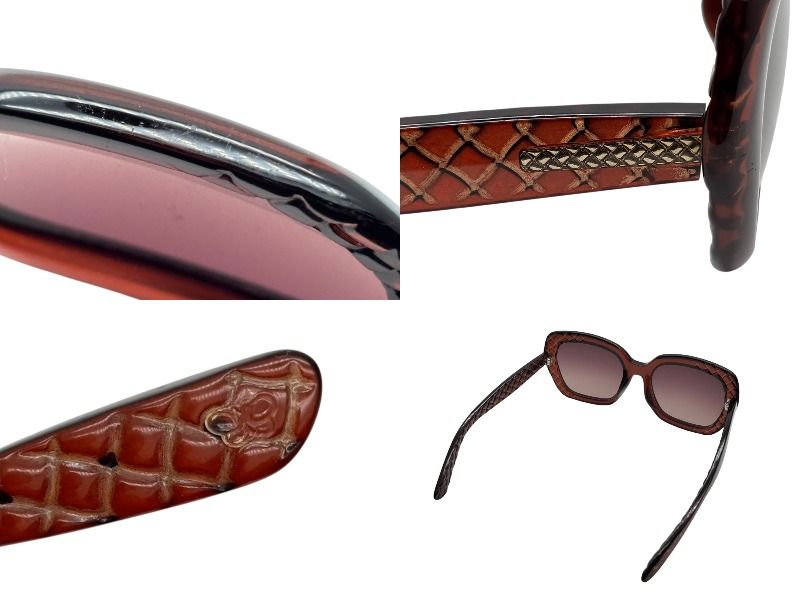 Bottega Veneta Sunglasses Eyewear B S Intrecciato Brown — view 8