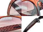 Bottega Veneta Sunglasses Eyewear B S Intrecciato Brown — view 7