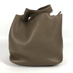 Hermes Handbag Picotin Lock Mm 22 Taurillon Clemence Etoupe Gray — view 5