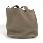 Hermes Handbag Picotin Lock Mm 22 Taurillon Clemence Etoupe Gray — view 4