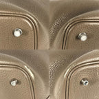 Hermes Handbag Picotin Lock Mm 22 Taurillon Clemence Etoupe Gray — view 7