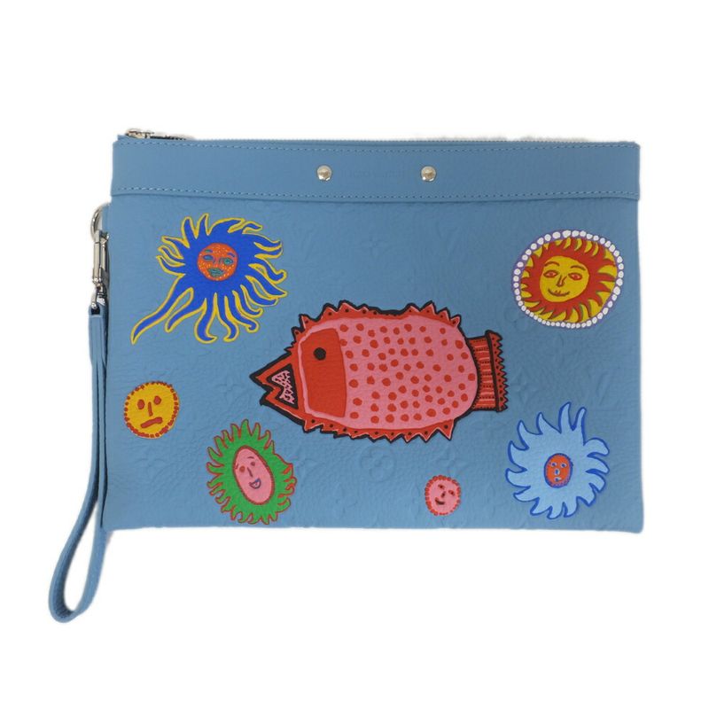 Louis Vuitton Clutch Bag Lvyk Pochette To-Go My Eternal Soul Yayoi Kusama — view 2