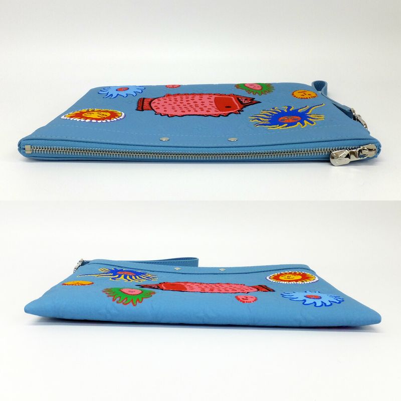 Louis Vuitton Clutch Bag Lvyk Pochette To-Go My Eternal Soul Yayoi Kusama — view 3
