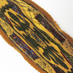 Hermes Pleated Carre Les Tambours Tambour Drum Silk Orange Scarf — view 3