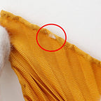 Hermes Pleated Carre Les Tambours Tambour Drum Silk Orange Scarf — view 4