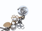 Chanel Drop Earrings 06 CC Logo Clover Heart Faux Pearl — view 4