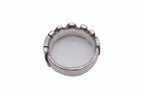 Chanel Round Logo Ring 00 Silver Ivory — view 6