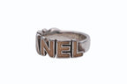 Chanel Round Logo Ring 00 Silver Ivory — view 2