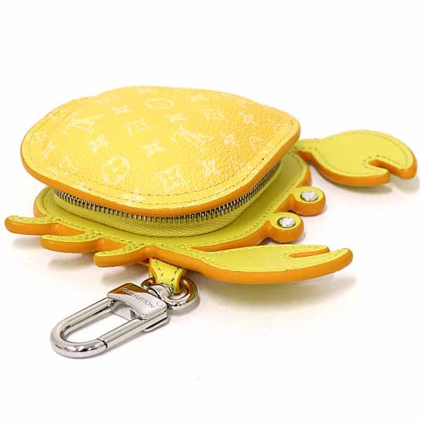 Louis Vuitton Bag Charm Club Key Holder Accessory Case Crab Jaune — view 5