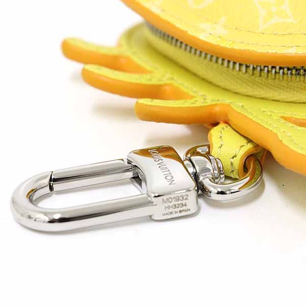 Louis Vuitton Bag Charm Club Key Holder Accessory Case Crab Jaune — view 6