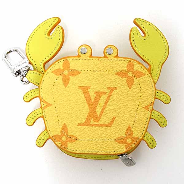 Louis Vuitton Bag Charm Club Key Holder Accessory Case Crab Jaune — view 2