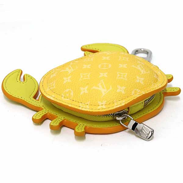 Louis Vuitton Bag Charm Club Key Holder Accessory Case Crab Jaune — view 4
