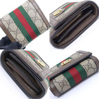 Gucci Offdia GG Supreme Jelly Line Wallet Bifold Beige — view 3