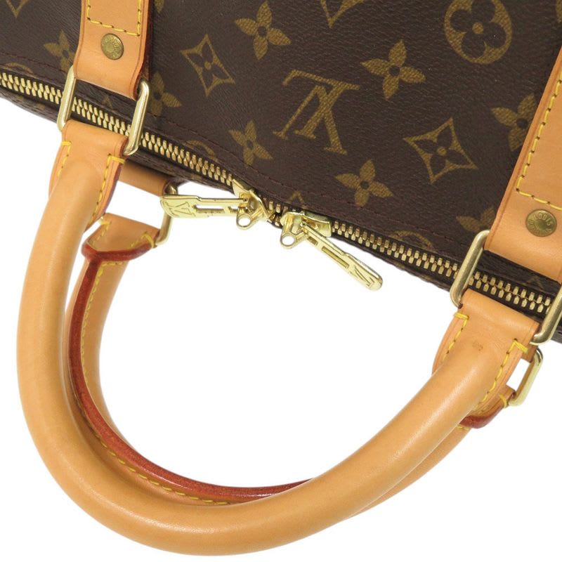 Louis Vuitton Keepall Bandouliere 60 Monogram Brown Boston Bag 0950