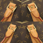 Louis Vuitton Keepall Bandouliere 60 Monogram Brown Boston Bag 0950
