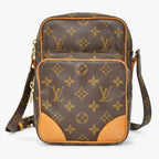 Louis Vuitton Amazon Shoulder Bag Monogram Leather Brown