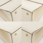 Celine 2-Way Shoulder Vintage Calf White Handbag — view 4