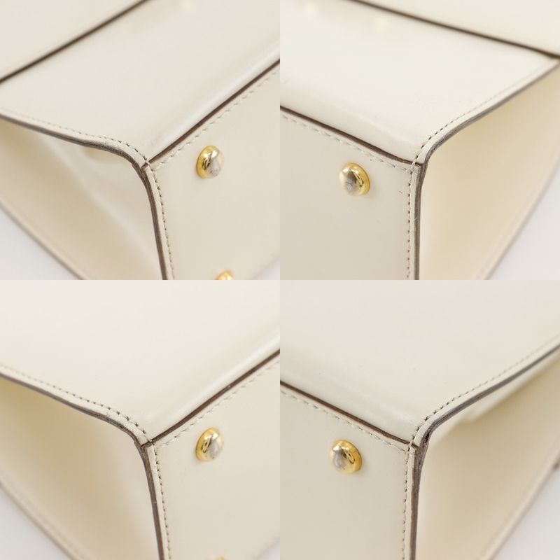 Celine 2-Way Shoulder Vintage Calf White Handbag — view 4
