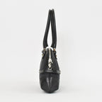 Gucci Interlocking G Handbag Canvas Leather Black Silver — view 4