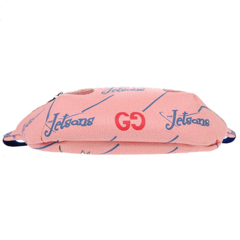 Gucci Children the Jetsons Waist Bag Leather Pink Blue Body 1999 — view 4