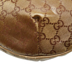 Gucci GG Crystal Sherry Line Crossbody Bag Gold Brown Gray — view 7