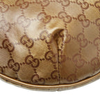 Gucci GG Crystal Sherry Line Crossbody Bag Gold Brown Gray — view 4