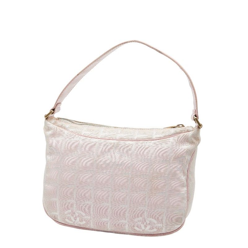 Chanel New Travel Line One Shoulder Bag Pink Nylon Leather — view 2