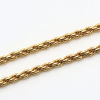 Christian Dior Necklace CD Logo Twisted Metal Gold Plated GP Accessories — view 6