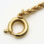 Christian Dior Necklace CD Logo Twisted Metal Gold Plated GP Accessories — view 9