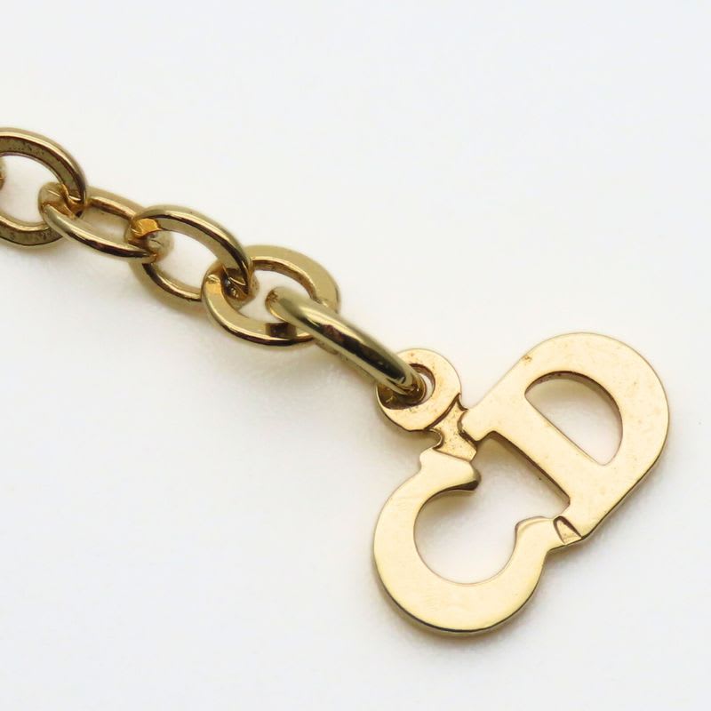 Christian Dior Necklace CD Logo Twisted Metal Gold Plated GP Accessories — view 7