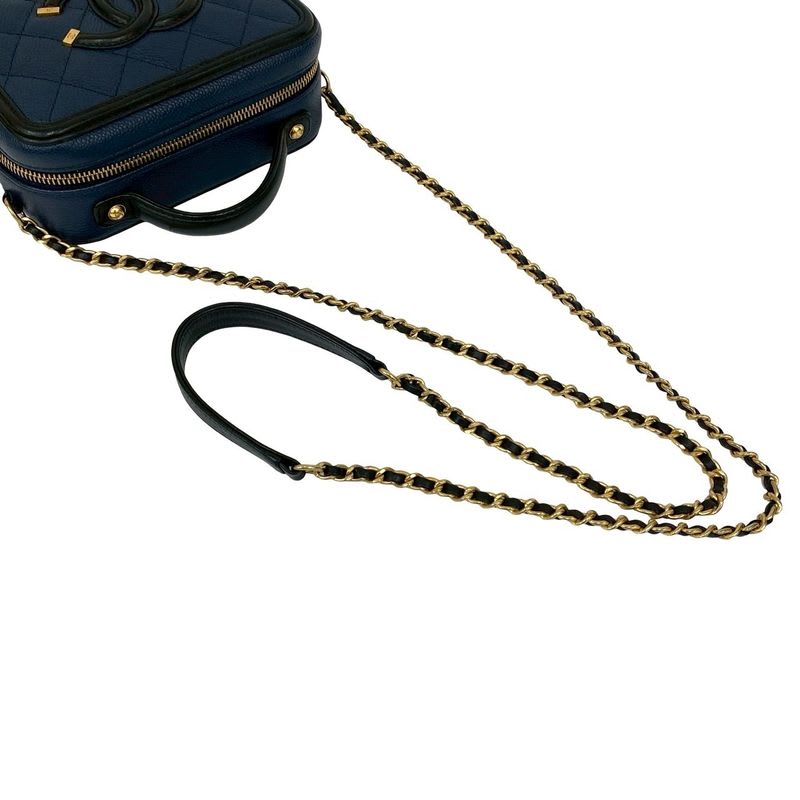 Chanel CC Filigree Caviar Leather 2-Way Shoulder Bag — view 5