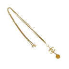 Chanel Coco Mark Flower Motif GP Faux Pearl Necklace Pendant 20AC — view 5