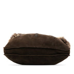 Hermes Sac Tudo Moco Shoulder Bag Crossbody Brown Nubuck Fur — view 3