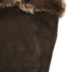 Hermes Sac Tudo Moco Shoulder Bag Crossbody Brown Nubuck Fur — view 4