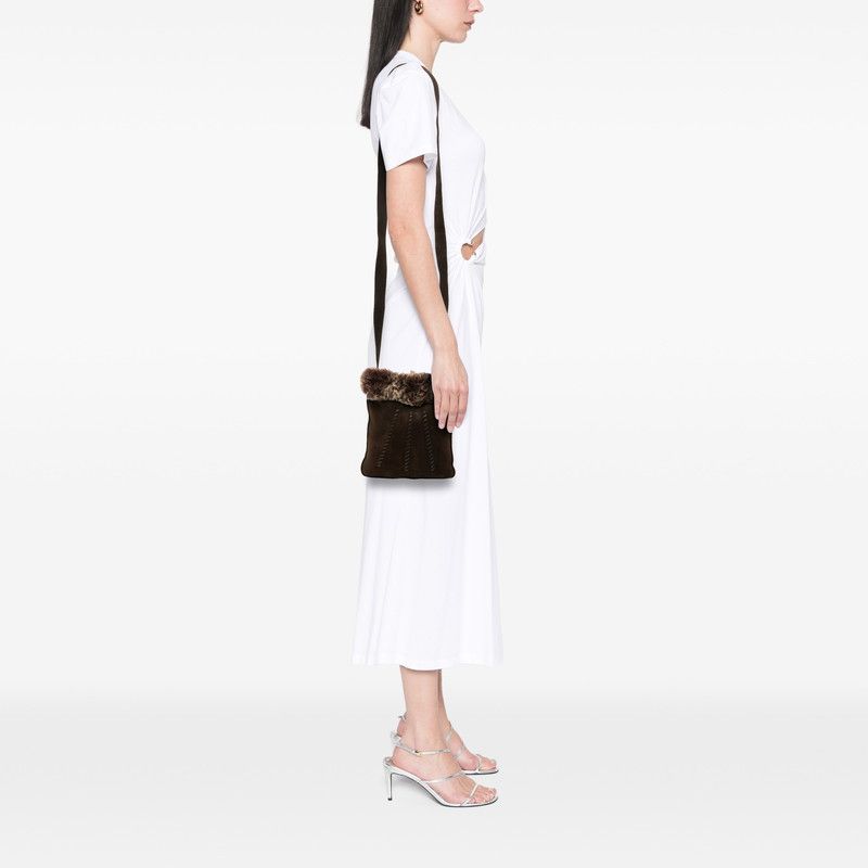 Hermes Sac Tudo Moco Shoulder Bag Crossbody Brown Nubuck Fur — view 7