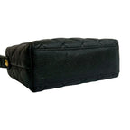 Chanel Vintage Quilted Caviar Leather Shoulder Bag Black — view 8