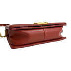 Chanel Boy Lambskin Chain Shoulder Bag — view 8