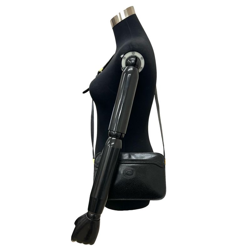 Gucci Vintage GG Logo Leather Shoulder Bag Pochette — view 3