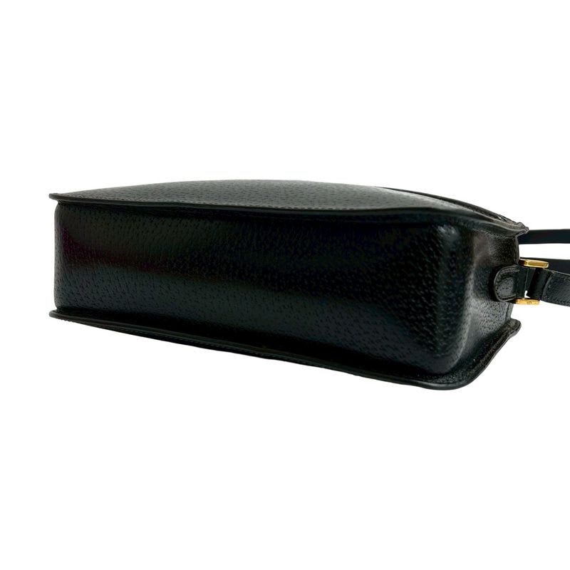 Gucci Vintage GG Logo Leather Shoulder Bag Pochette — view 9