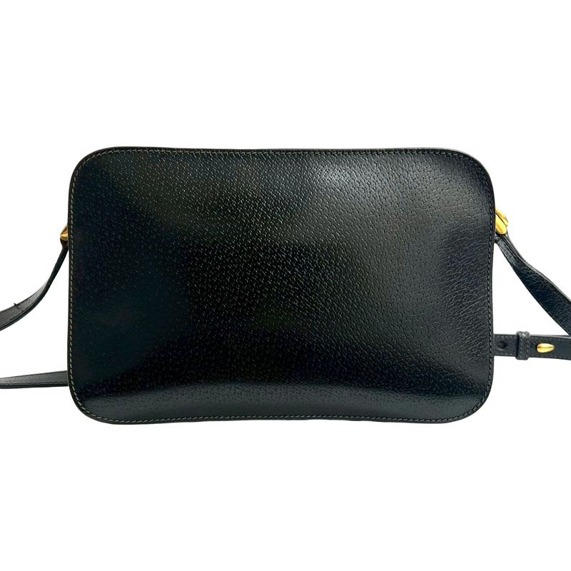 Gucci Vintage GG Logo Leather Shoulder Bag Pochette — view 4