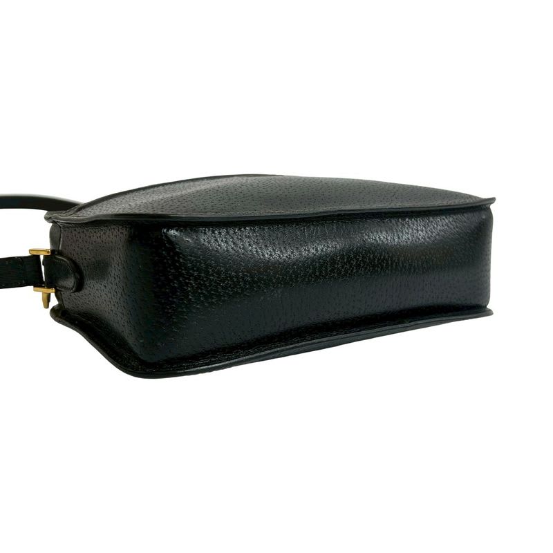 Gucci Vintage GG Logo Leather Shoulder Bag Pochette — view 8