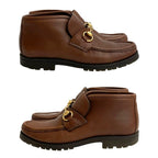 Gucci Horsebit Hardware Leather Short Boots Shoes 36 1 2 Size — view 3
