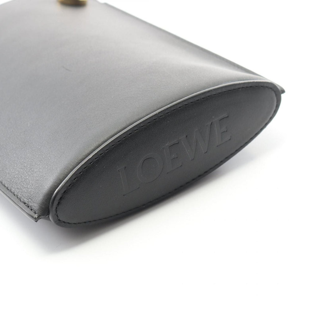 Loewe Shoulder Bag Pebble Dice Pocket Cpbpr 12 Black Leather — view 5