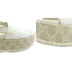 Gucci Sandals Platform GG Supreme Thick Sole Open Toe Strap 35 — view 9
